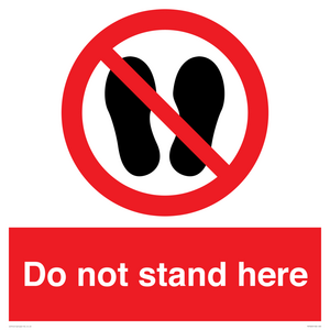 Do not stand here
